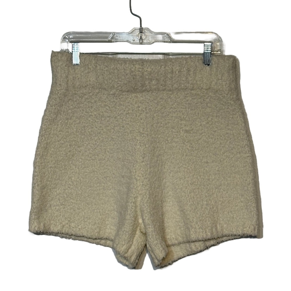 SKIMS ✨ Teddy Fleece Lounge Shorts L/XL • Cream Cozy Soft Girl Aesthetic